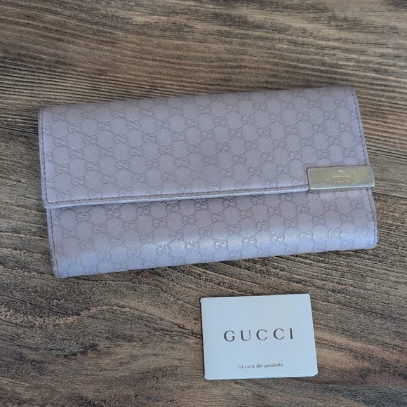 Gucci Microguccissima Pink Italian Leather Vintage Continental Wallet - Picture 9 of 13